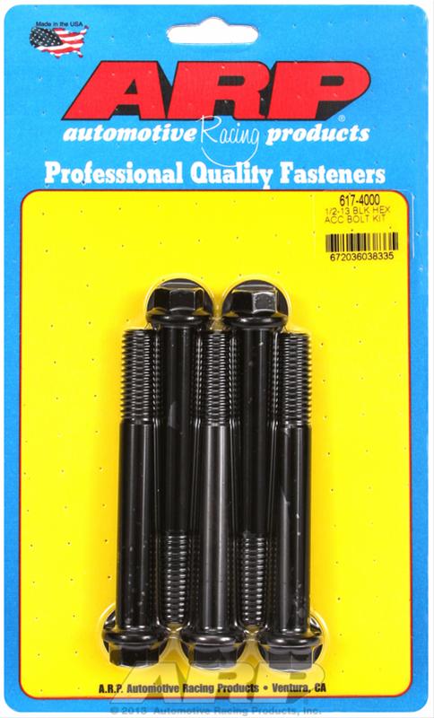 ARP ARP 1/2"-13 x 4.000 hex black oxide bolts (617-4000) SR