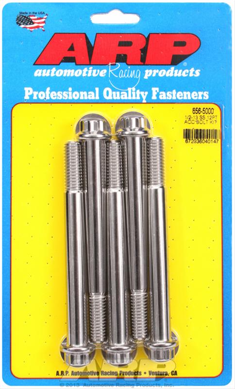 ARP ARP 1/2"-13 x 5.000 12pt SS bolts (656-5000) SR