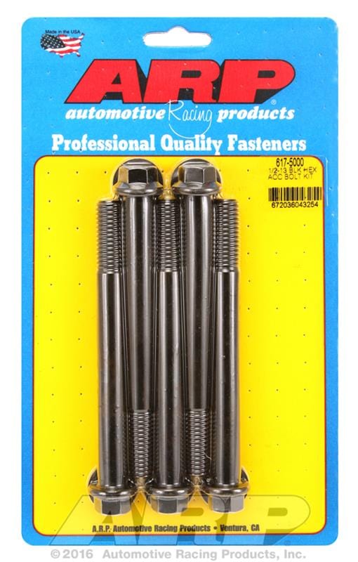 ARP ARP 1/2"-13 x 5.000 hex black oxide bolts (617-5000) SR