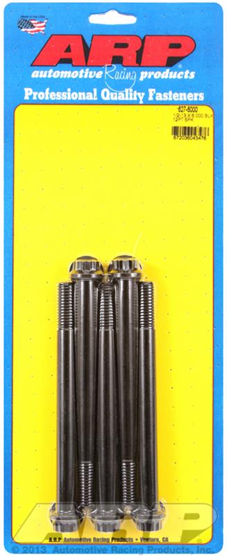 ARP ARP 1/2"-13 x 6.000 12pt black oxide bolts (627-6000) SR