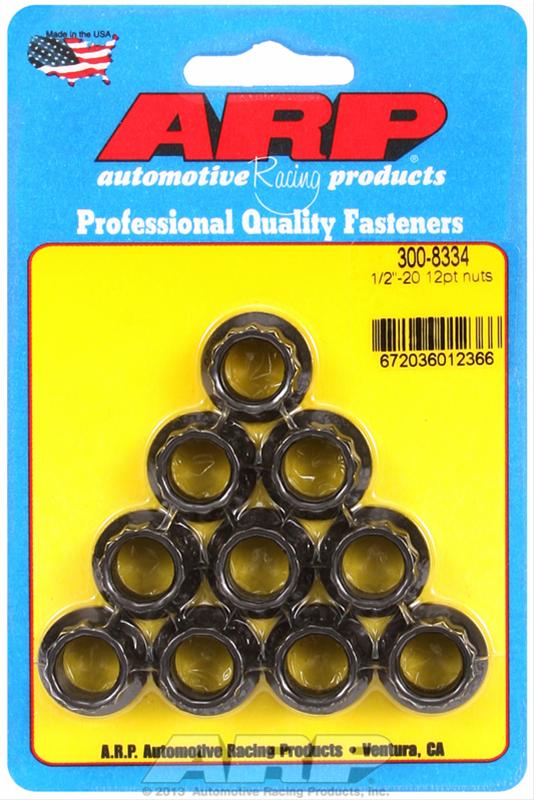 ARP ARP 1/2"-20 12pt Nut Kit 10 Pack (300-8334) SR