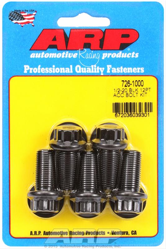 ARP ARP 1/2"-20 x 1.000 12pt black oxide bolts (726-1000) SR