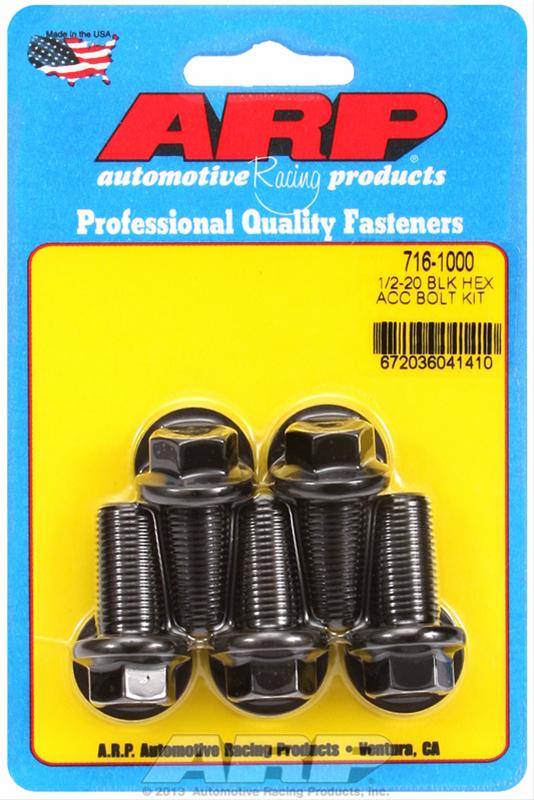 ARP ARP 1/2"-20 x 1.000 hex black oxide bolts (716-1000) SR