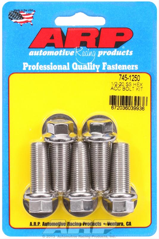 ARP ARP 1/2"-20 x 1.250 hex SS bolts (745-1250) SR
