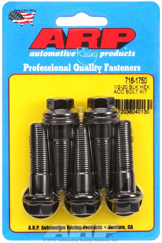ARP ARP 1/2"-20 x 1.750 hex black oxide bolts (716-1750) SR