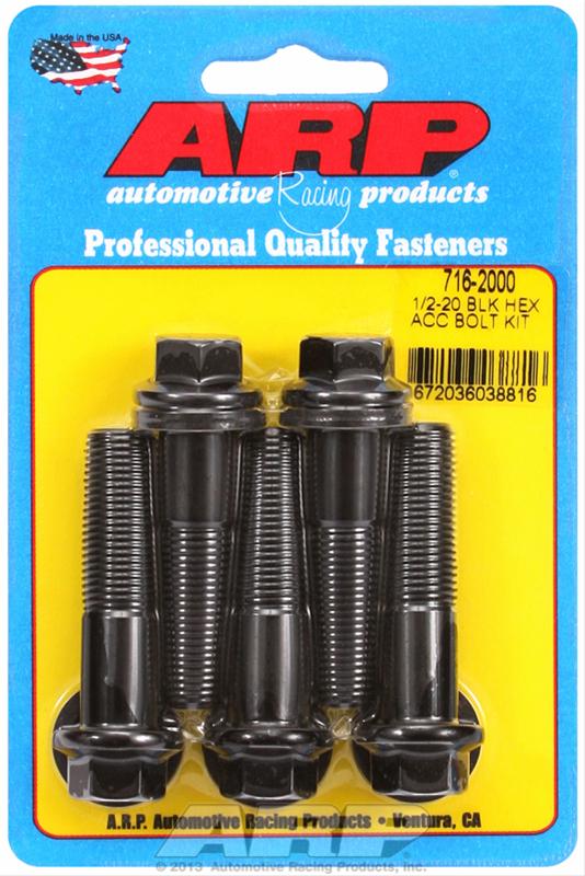 ARP ARP 1/2"-20 x 2.000 hex black oxide bolts (716-2000) SR