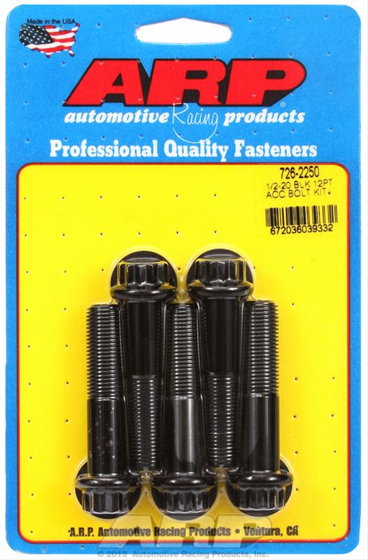ARP ARP 1/2"-20 x 2.250 12pt black oxide bolts (726-2250) SR