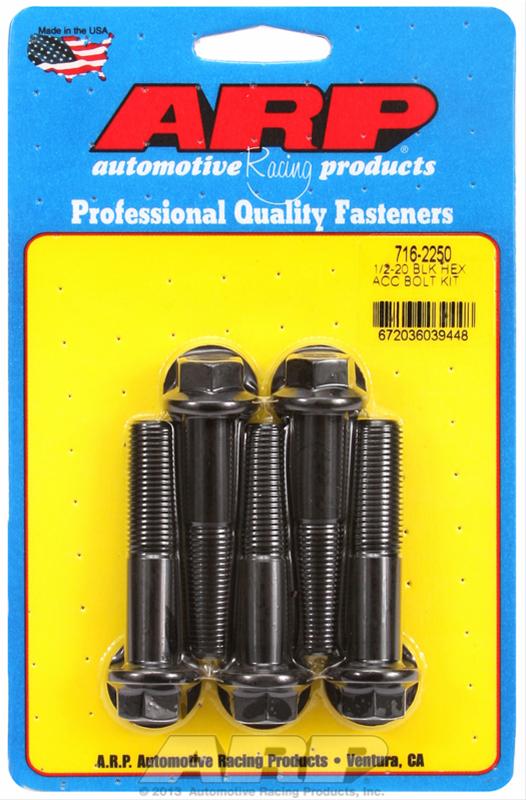 ARP ARP 1/2"-20 x 2.250 hex black oxide bolts (716-2250) SR