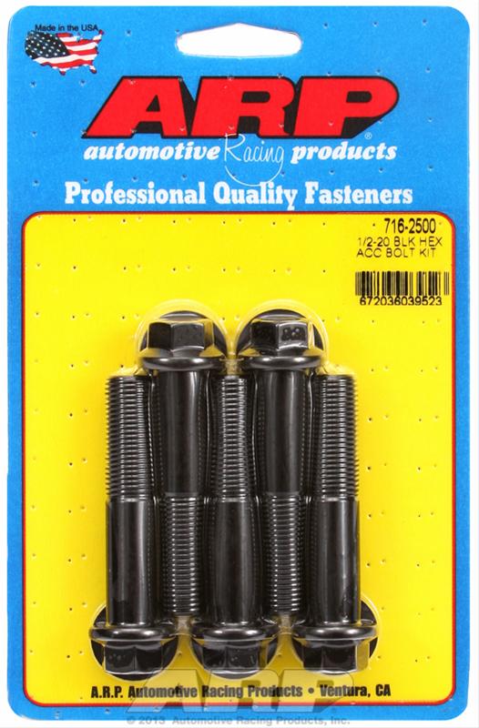 ARP ARP 1/2"-20 x 2.500 hex black oxide bolts (716-2500) SR