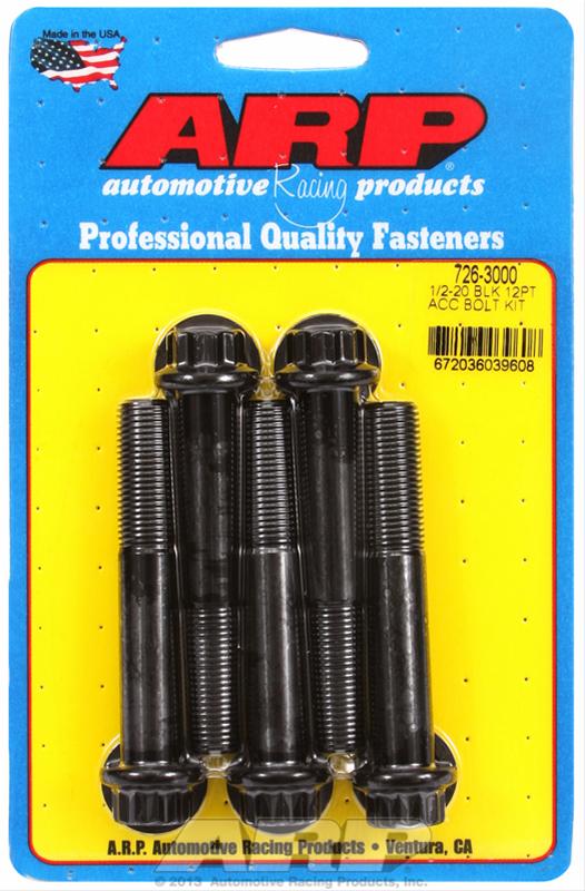 ARP ARP 1/2"-20 x 3.000 12pt black oxide bolts (726-3000) SR
