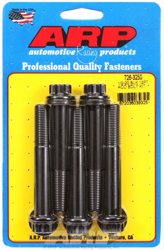 ARP ARP 1/2"-20 x 3.250 12pt black oxide bolts (726-3250) SR