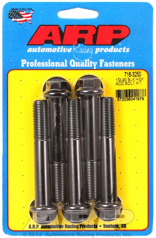 ARP ARP 1/2"-20 x 3.250 hex black oxide bolts (716-3250) SR