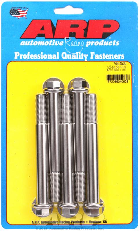 ARP ARP 1/2"-20 x 4.500 hex SS bolts (745-4500) SR