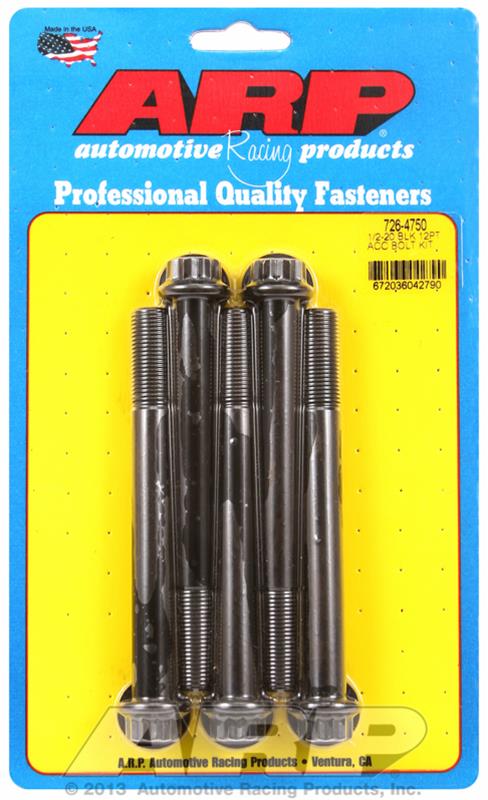 ARP ARP 1/2"-20 x 4.750 12pt black oxide bolts (726-4750) SR