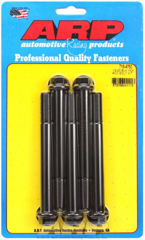 ARP ARP 1/2"-20 x 4.750 hex black oxide bolts (716-4750) SR