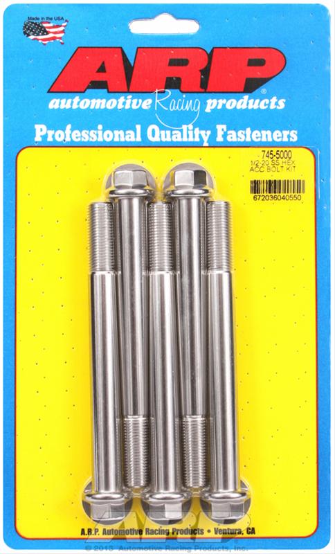 ARP ARP 1/2"-20 x 5.000 hex SS bolts (745-5000) SR