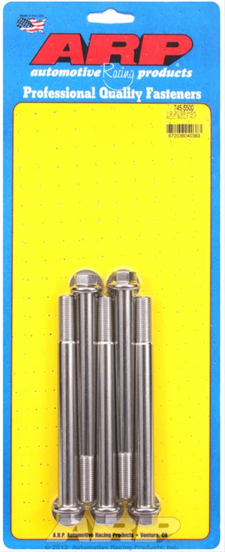 ARP ARP 1/2"-20 x 5.500 hex SS bolts (745-5500) SR