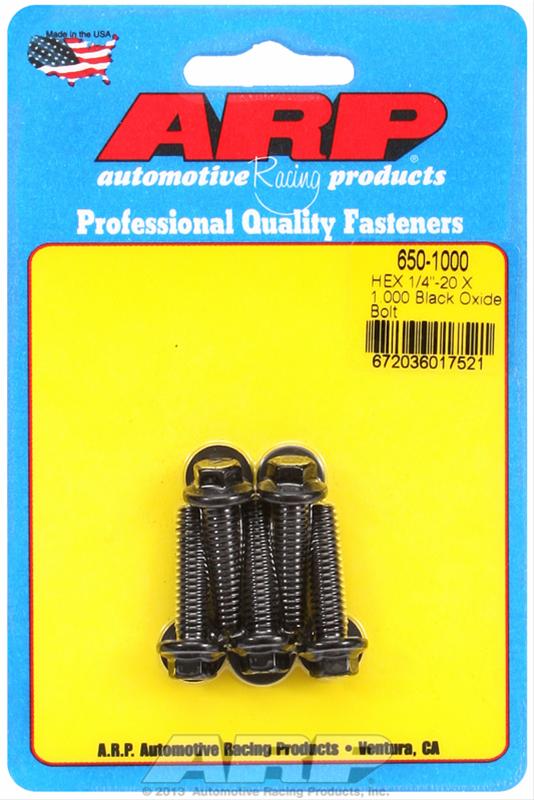 ARP ARP 1/4"-20 X 1.000 hex black oxide bolts (650-1000) SR