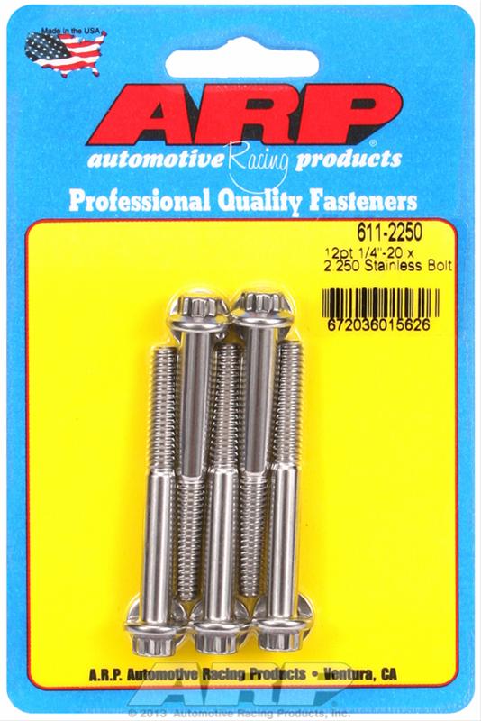 ARP ARP 1/4"-20 x 2.250 12pt SS bolts (611-2250) SR