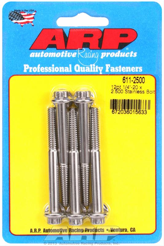 ARP ARP 1/4"-20 x 2.500 12pt SS bolts (611-2500) SR