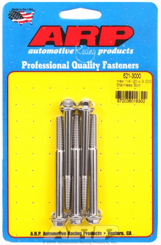 ARP ARP 1/4"-20 x 3.000 hex SS bolts (621-3000) SR