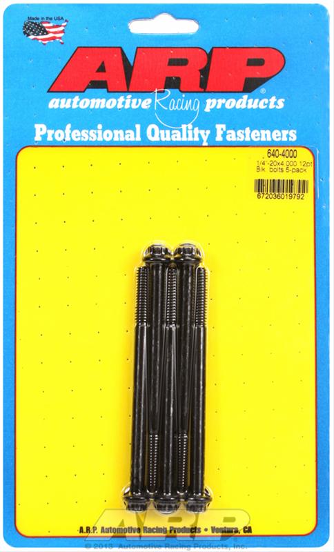 ARP ARP 1/4"-20 x 4.000 12pt black oxide bolts (640-4000) SR