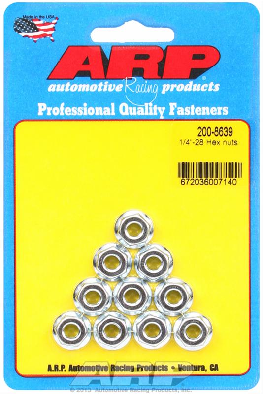 ARP ARP 1/4-28 hex nut kit (200-8639) SR