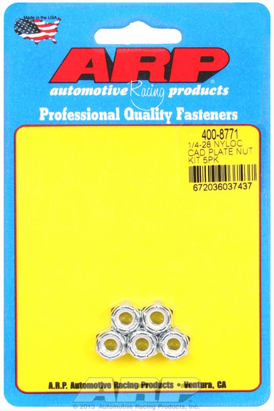 ARP ARP 1/4"-28 nyloc cad plate nut kit (400-8771) SR