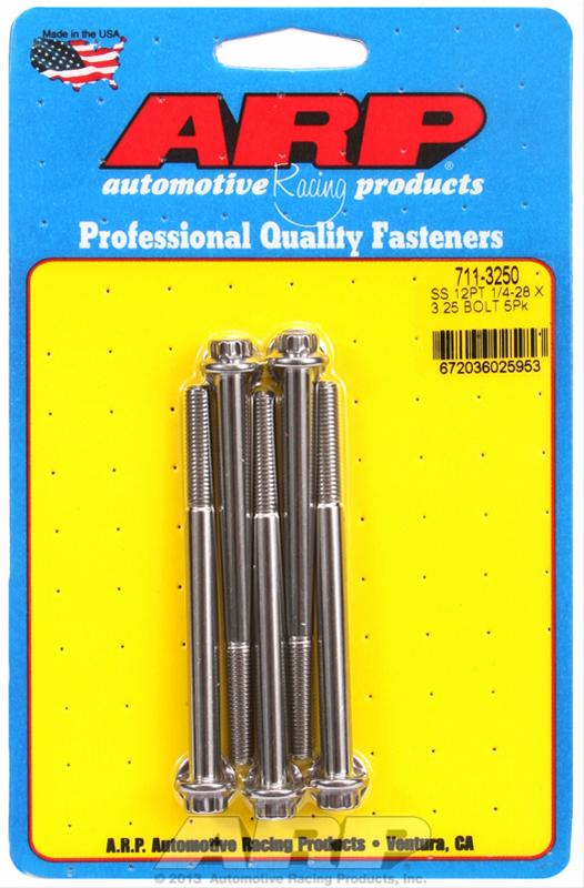 ARP ARP 1/4"-28 x 3.250 12pt SS bolts (711-3250) SR