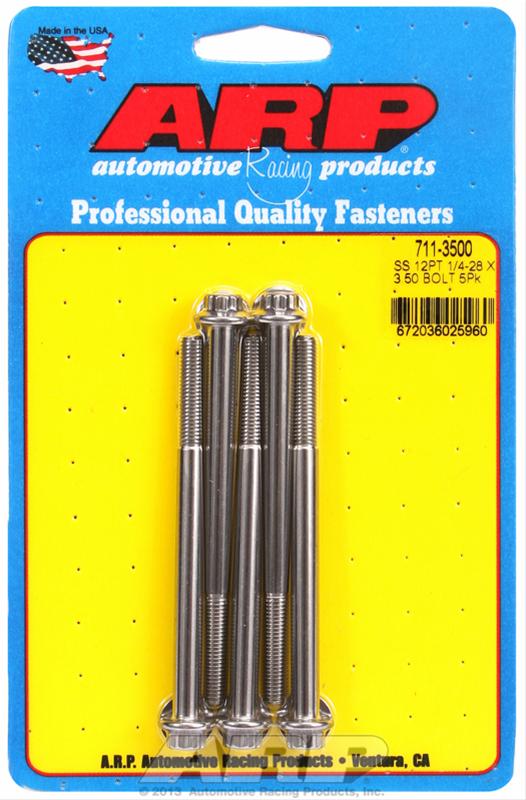 ARP ARP 1/4"-28 x 3.500 12pt SS bolts (711-3500) SR