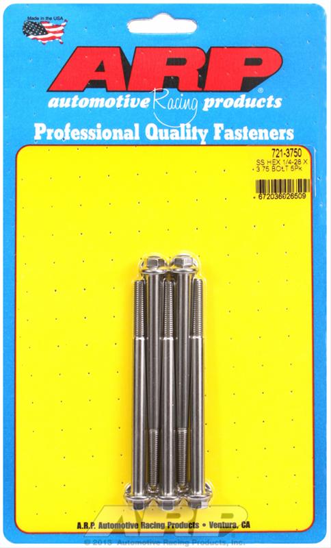 ARP ARP 1/4"-28 x 3.750 hex SS bolts (721-3750) SR