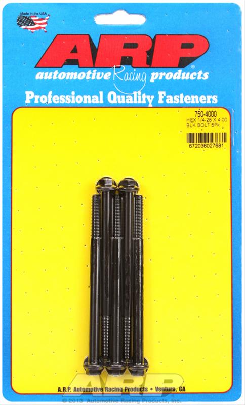 ARP ARP 1/4"-28 x 4.000 hex black oxide bolts (750-4000) SR