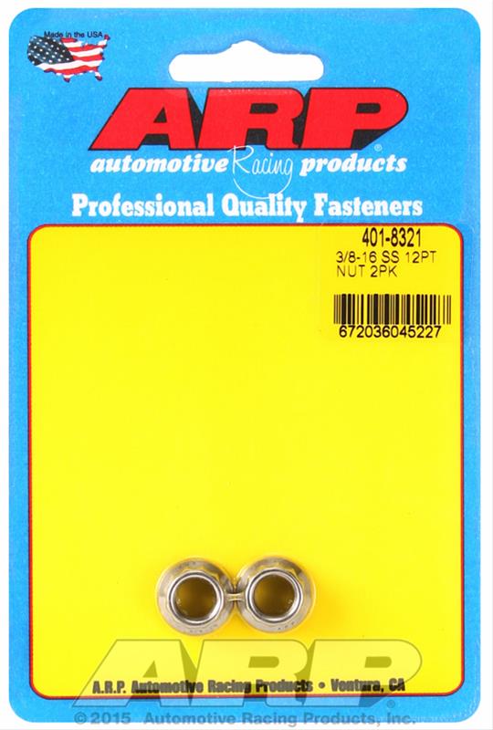 ARP ARP 3/8-16 SS 12pt nut kit (401-8321) SR