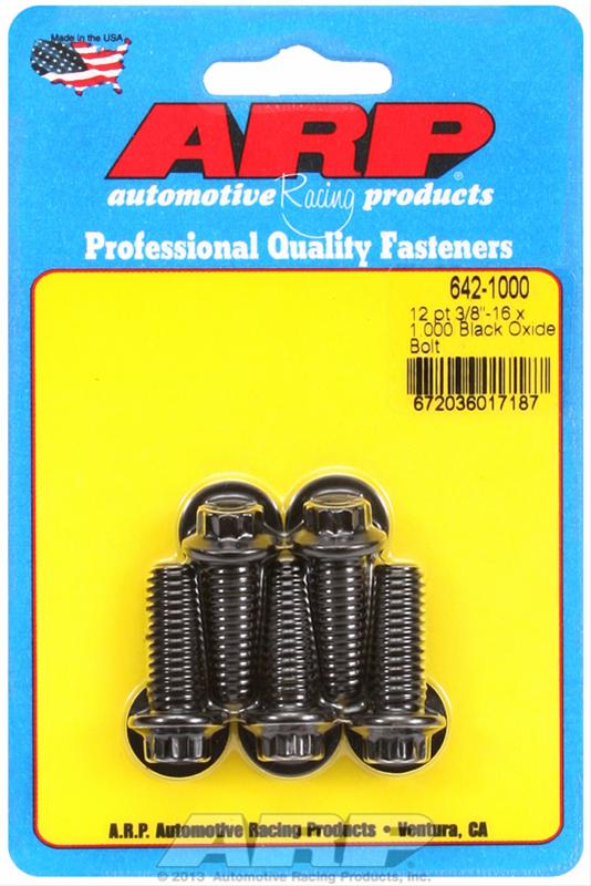 ARP ARP 3/8"-16 x 1.000 12pt black oxide bolts (642-1000) SR