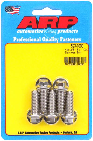 ARP ARP 3/8"-16 x 1.000 hex SS bolts (623-1000) SR
