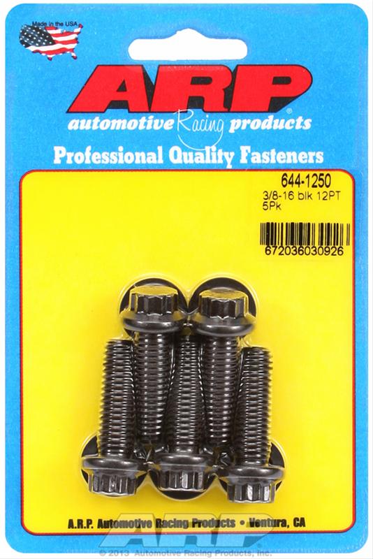 ARP ARP 3/8"-16 x 1.250 12pt 7/16 wrenching black oxide bolts (644-1250) SR