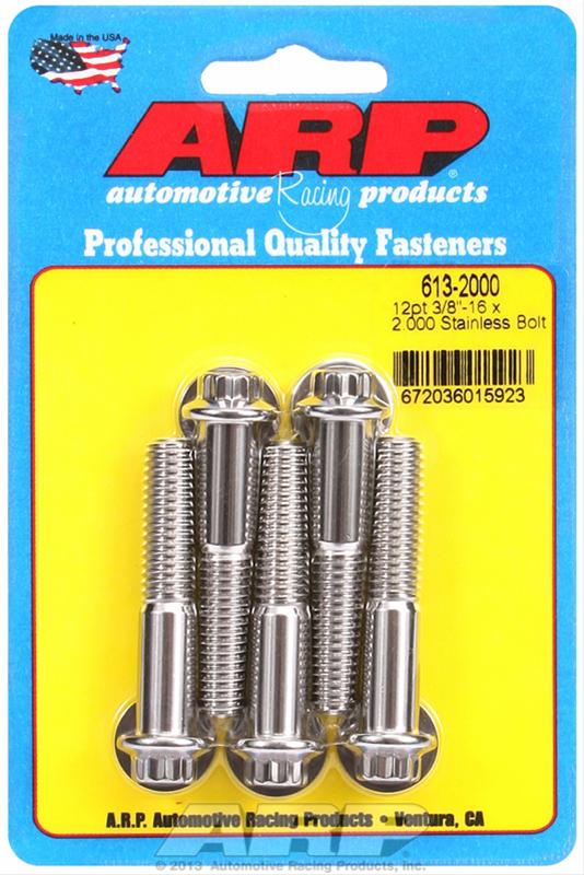 ARP ARP 3/8"-16 x 2.000 12pt SS bolts (613-2000) SR