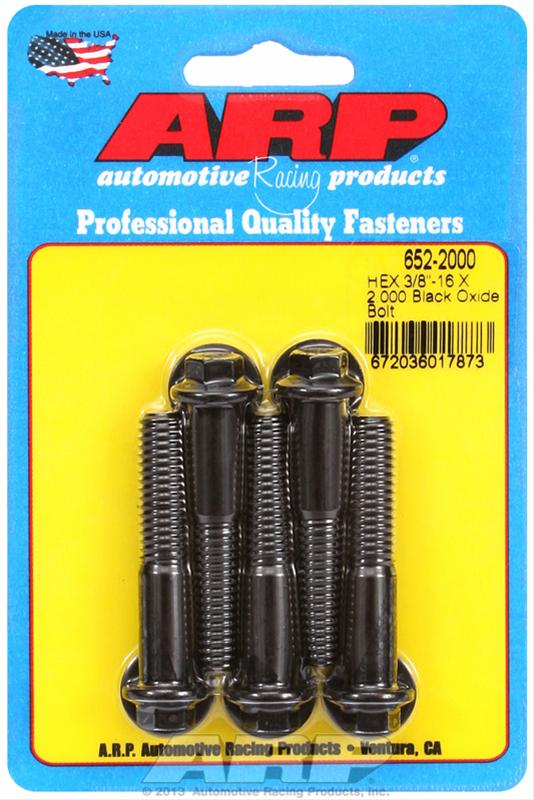 ARP ARP 3/8"-16 X 2.000 hex black oxide bolts (652-2000) SR
