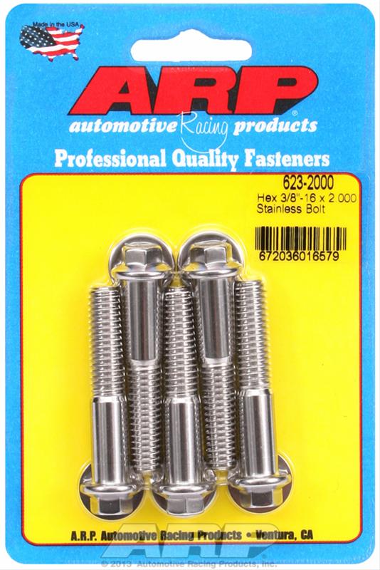 ARP ARP 3/8"-16 x 2.000 hex SS bolts (623-2000) SR