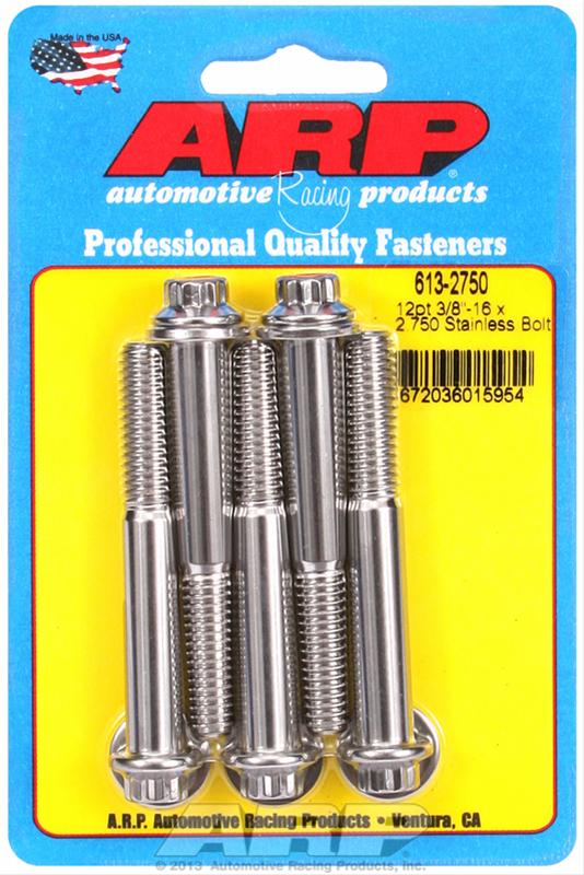 ARP ARP 3/8"-16 x 2.750 12pt SS bolts (613-2750) SR