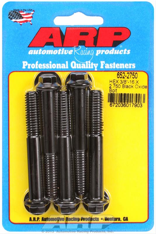 ARP ARP 3/8"-16 X 2.750 hex black oxide bolts (652-2750) SR