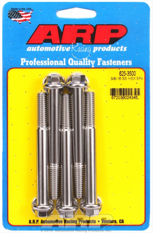 ARP ARP 3/8"-16 x 3.500 hex 7/16 wrenching SS bolts (625-3500) SR