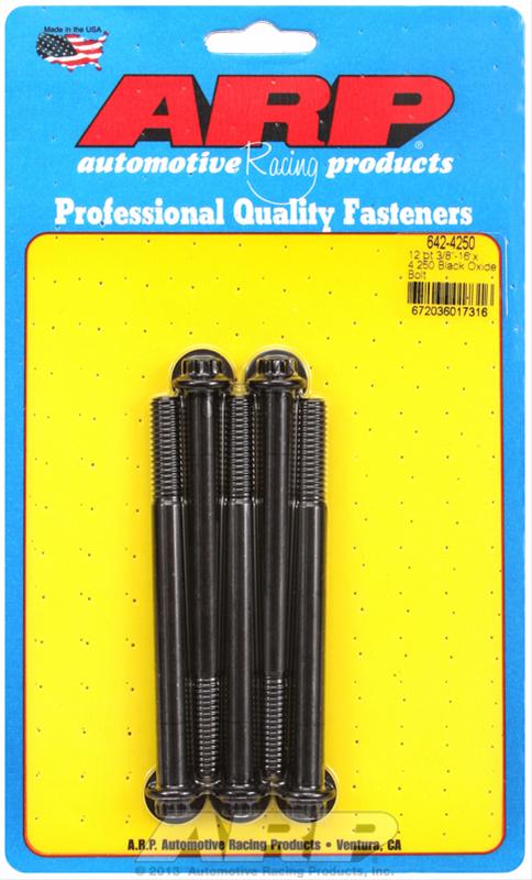 ARP ARP 3/8"-16 x 4.250 12pt black oxide bolts (642-4250) SR