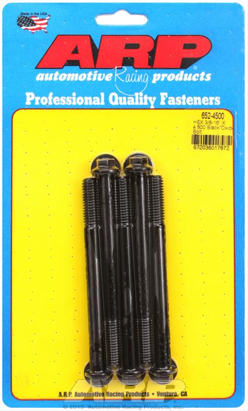 ARP ARP 3/8"-16 X 4.500 hex black oxide bolts (652-4500) SR