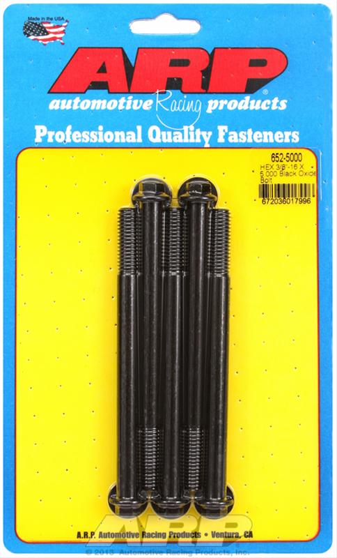 ARP ARP 3/8"-16 X 5.000 hex black oxide bolts (652-5000) SR