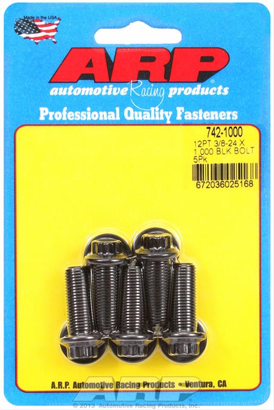 ARP ARP 3/8"-24 x 1.000 12pt black oxide bolts (742-1000) SR
