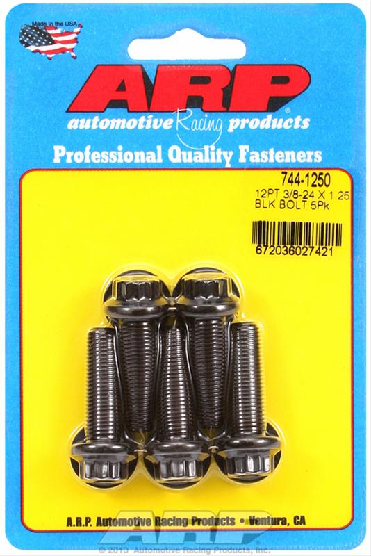 ARP ARP 3/8"-24 x 1.250 12pt 7/16 wrenching black oxide bolts (744-1250) SR
