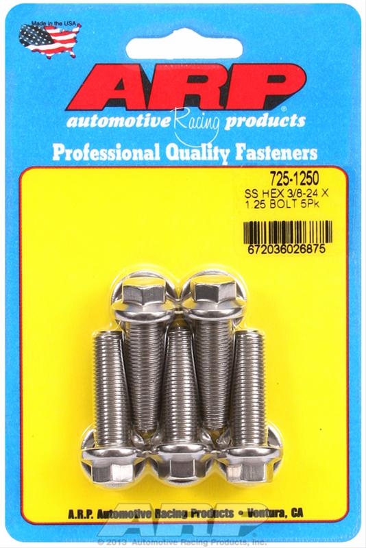 ARP ARP 3/8"-24 x 1.250 hex 7/16 wrenching SS bolts (725-1250) SR
