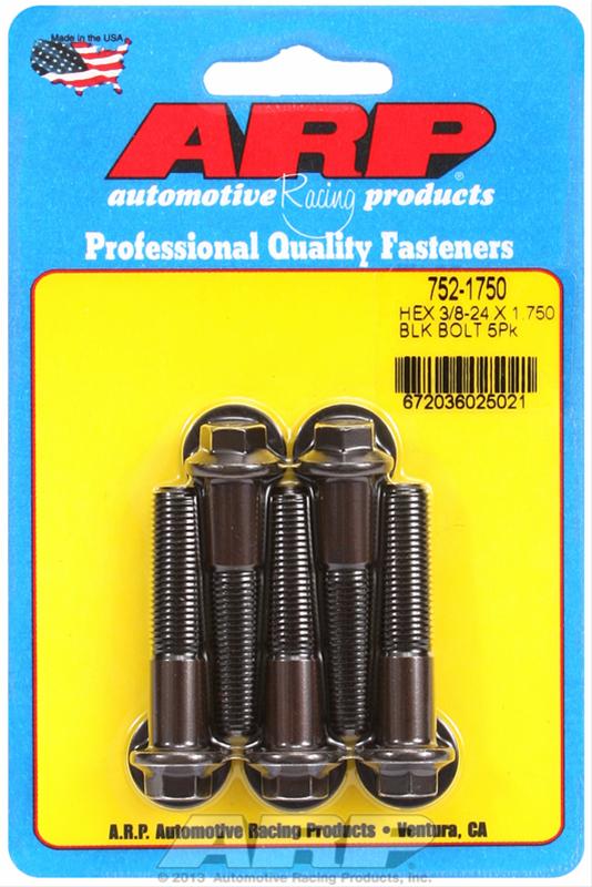 ARP ARP 3/8"-24 x 1.750 hex black oxide bolts (752-1750) SR