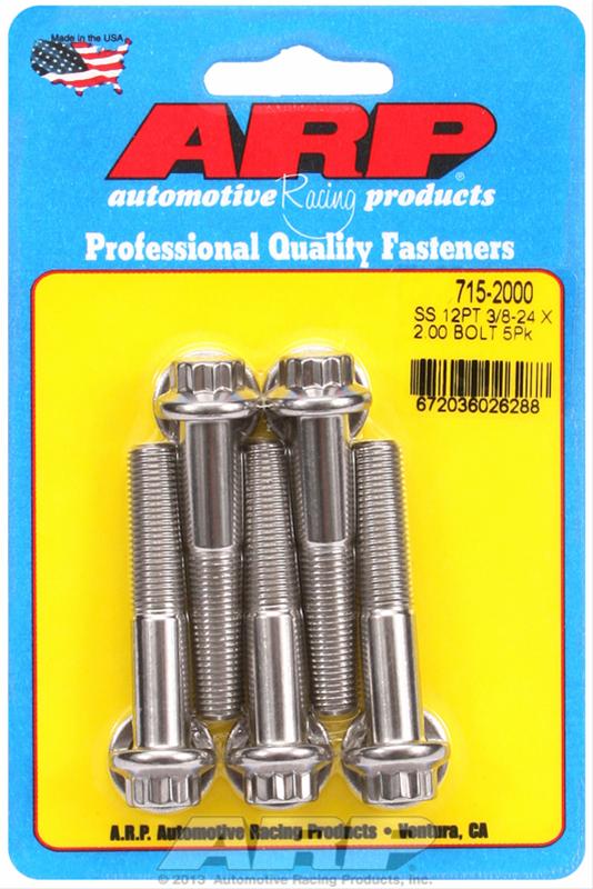 ARP ARP 3/8"-24 x 2.000 12pt 7/16 wrenching SS bolts (715-2000) SR